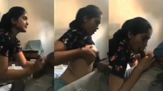 Desi College GF Blowjob and Fucking with Fat Guy Video MMS