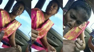 Young Tamil Girl Blowjob and Fucking inside the Car Video MMS
